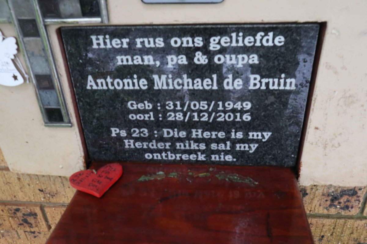 BRUIN Antonie Michael, de 1949-2016