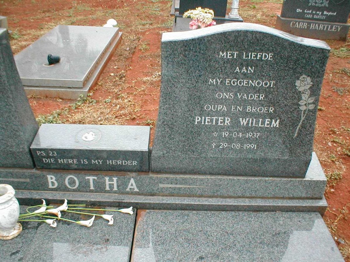 BOTHA Pieter Willem 1937-1991