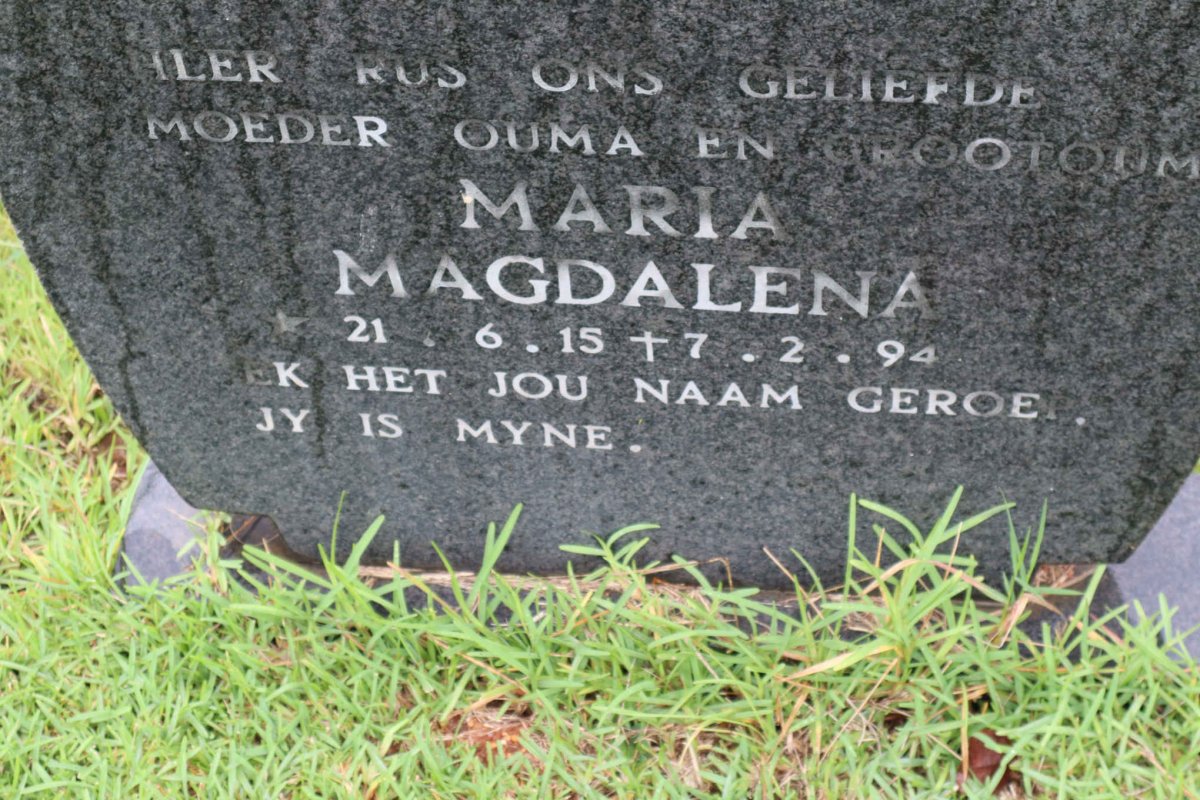 BLOEM Maria Magdalena 1915-1994