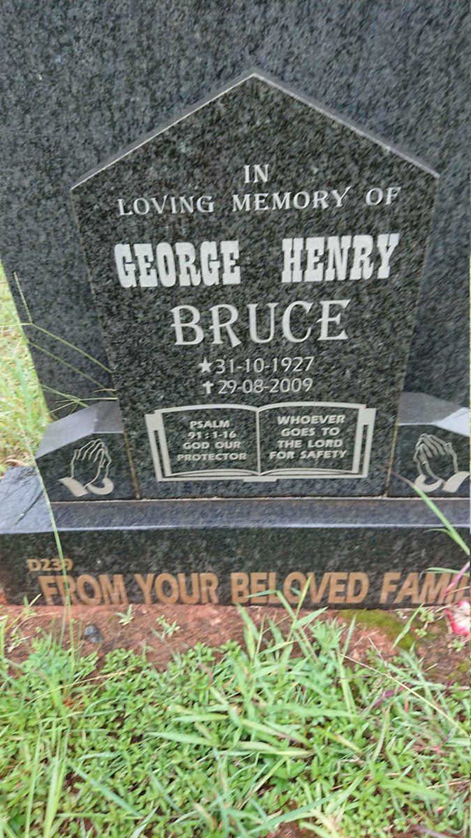 BRUCE George Henry 1927-2009