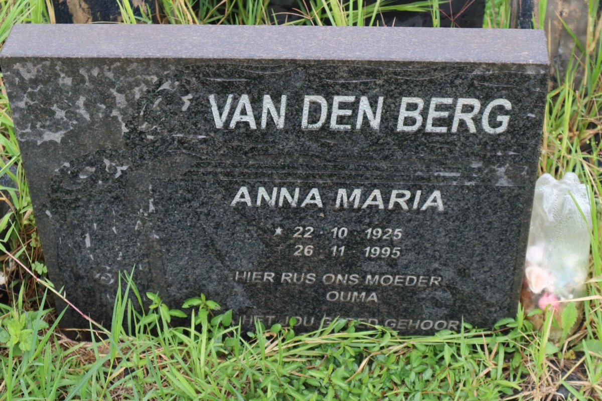 BERG Anna Maria, van den 1925-1995