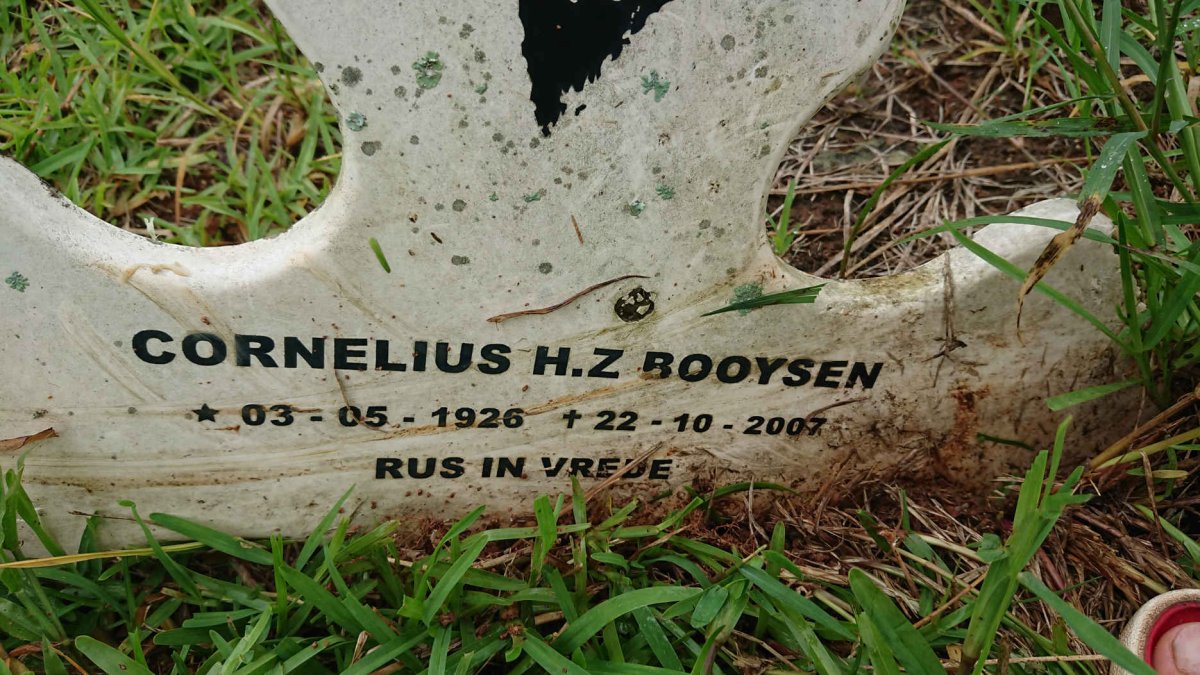 BOOYSEN Cornelius H.Z. 1926-2007