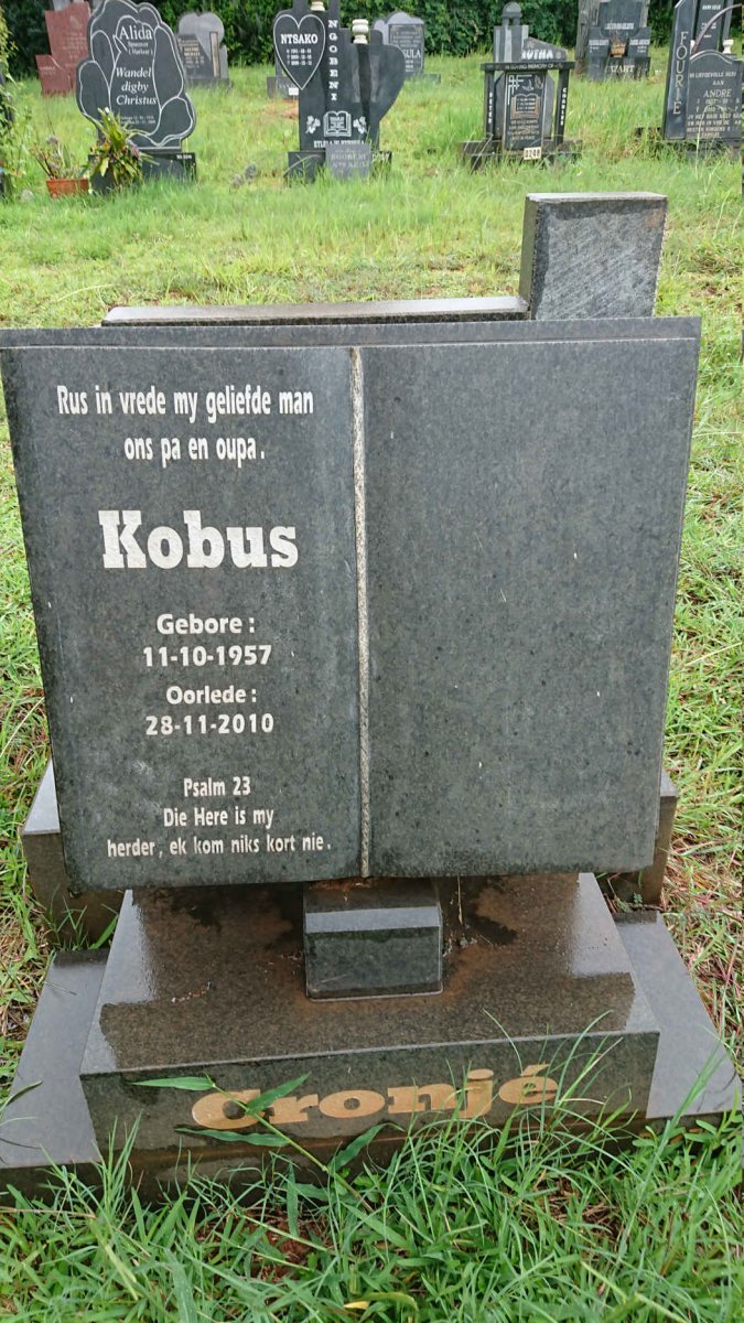 CRONJE Kobus 1957-2010