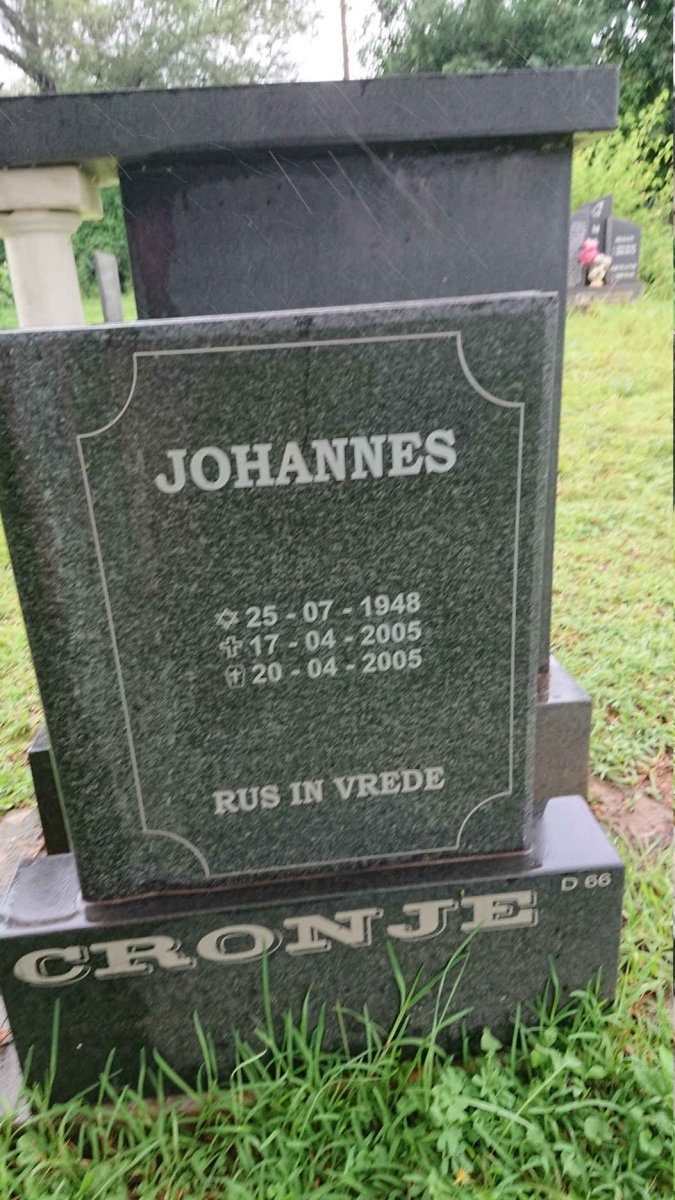 CRONJE Johannes 1948-2005