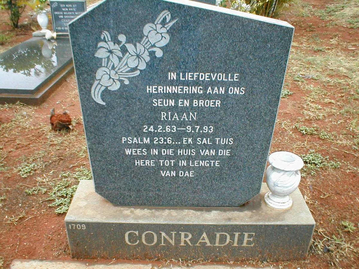 CONRADIE Riaan 1963-1993