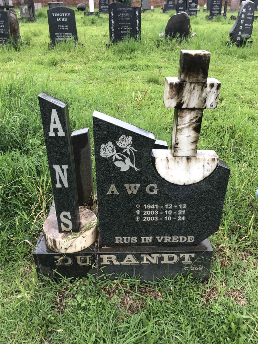 DURANDT A.W.G. 1941-2003