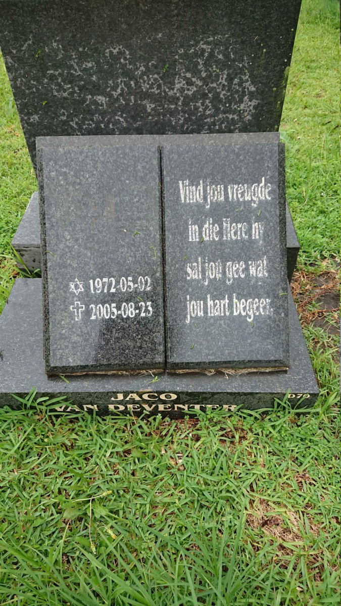 DEVENTER Jaco, van 1972-2005