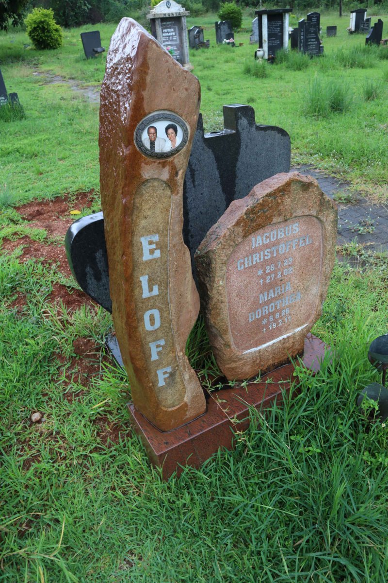 ELOFF Jacobus Christoffel 1923-2002 &amp; Maria Dorothea 1926-2011