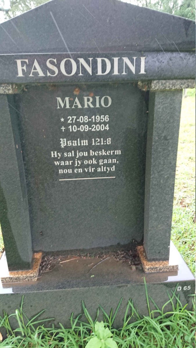FASONDINI Mario 1956-2004