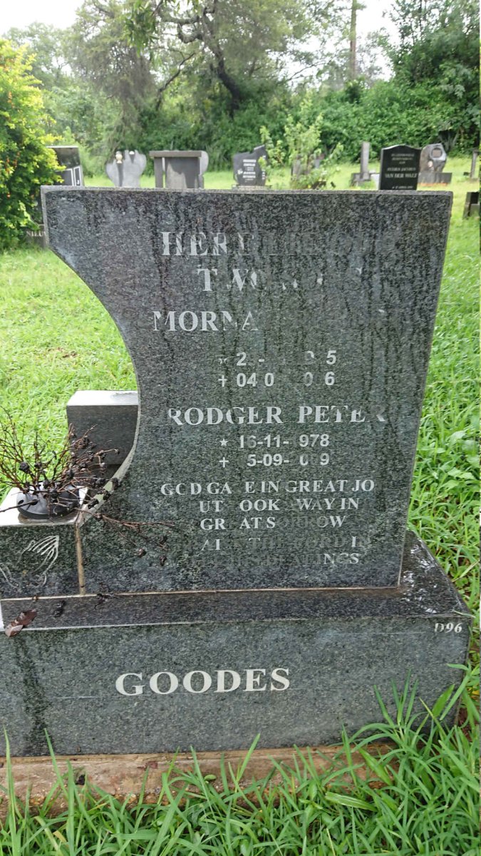 GOODES Roger Peter 1978-2009 :: GOODES Morna? 1995-2006