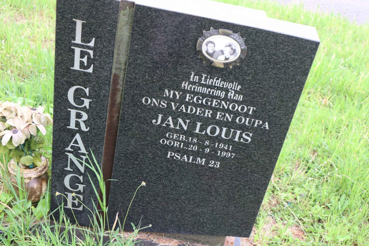 GRANGE Jan Louis, le 1941-1997