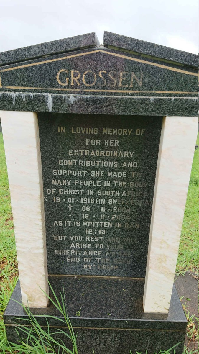 GROSSEN 1916-2004