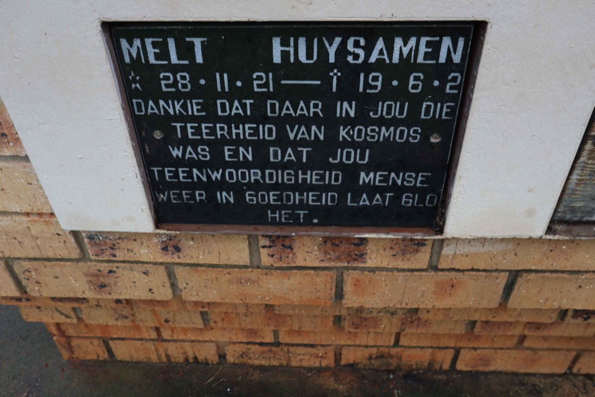HUYSAMEN Melt 1921- ?