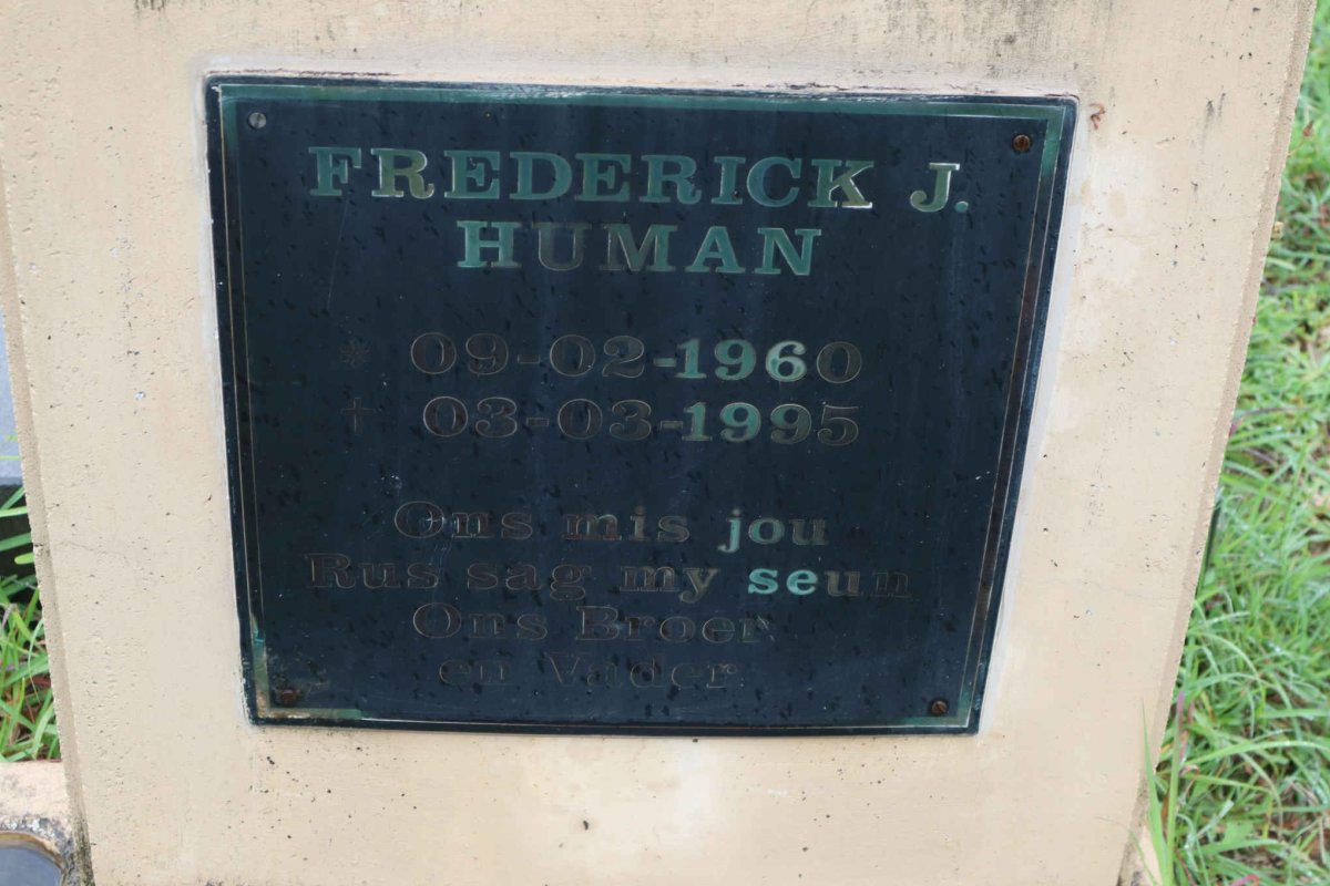 HUMAN Frederick J. 1960-1995