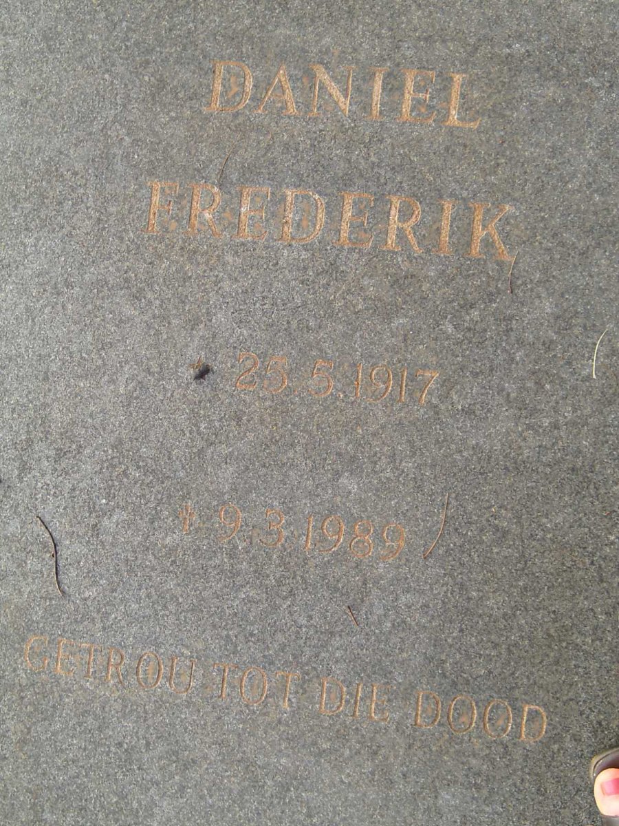 JAGER Daniel Frederik, de 1917-1989