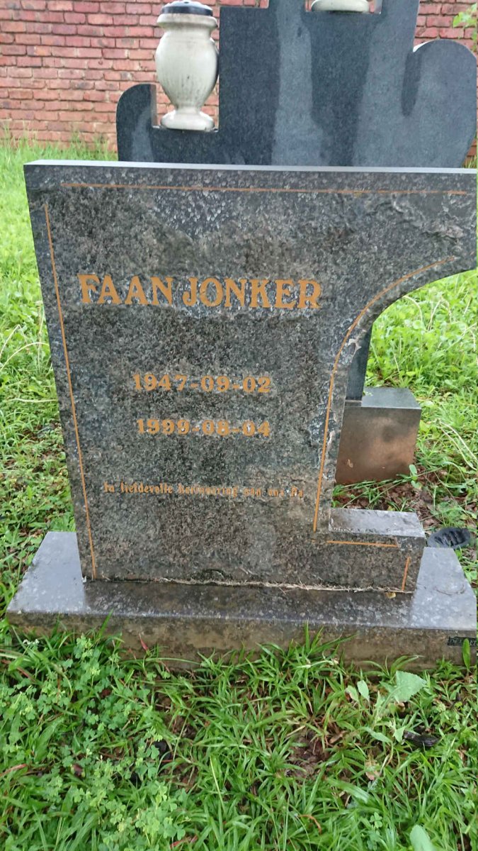 JONKER Faan 1947-1999