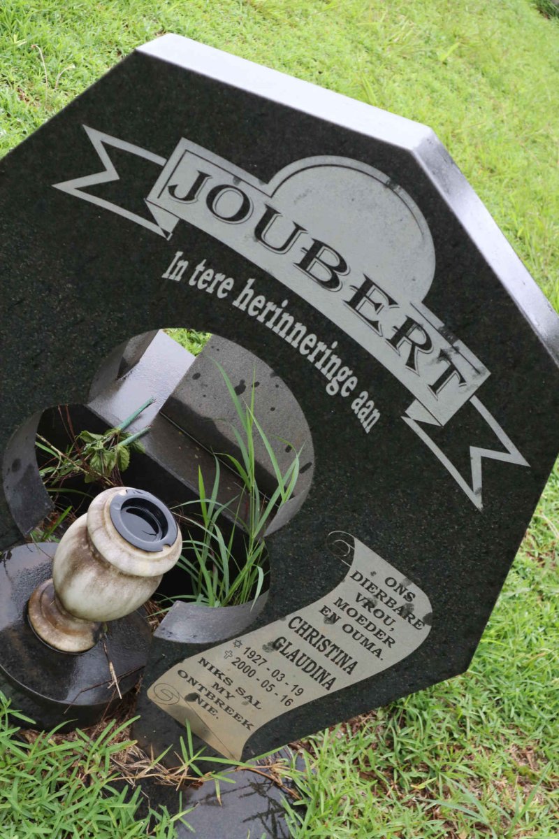 JOUBERT Christina Glaudina 1927-2000