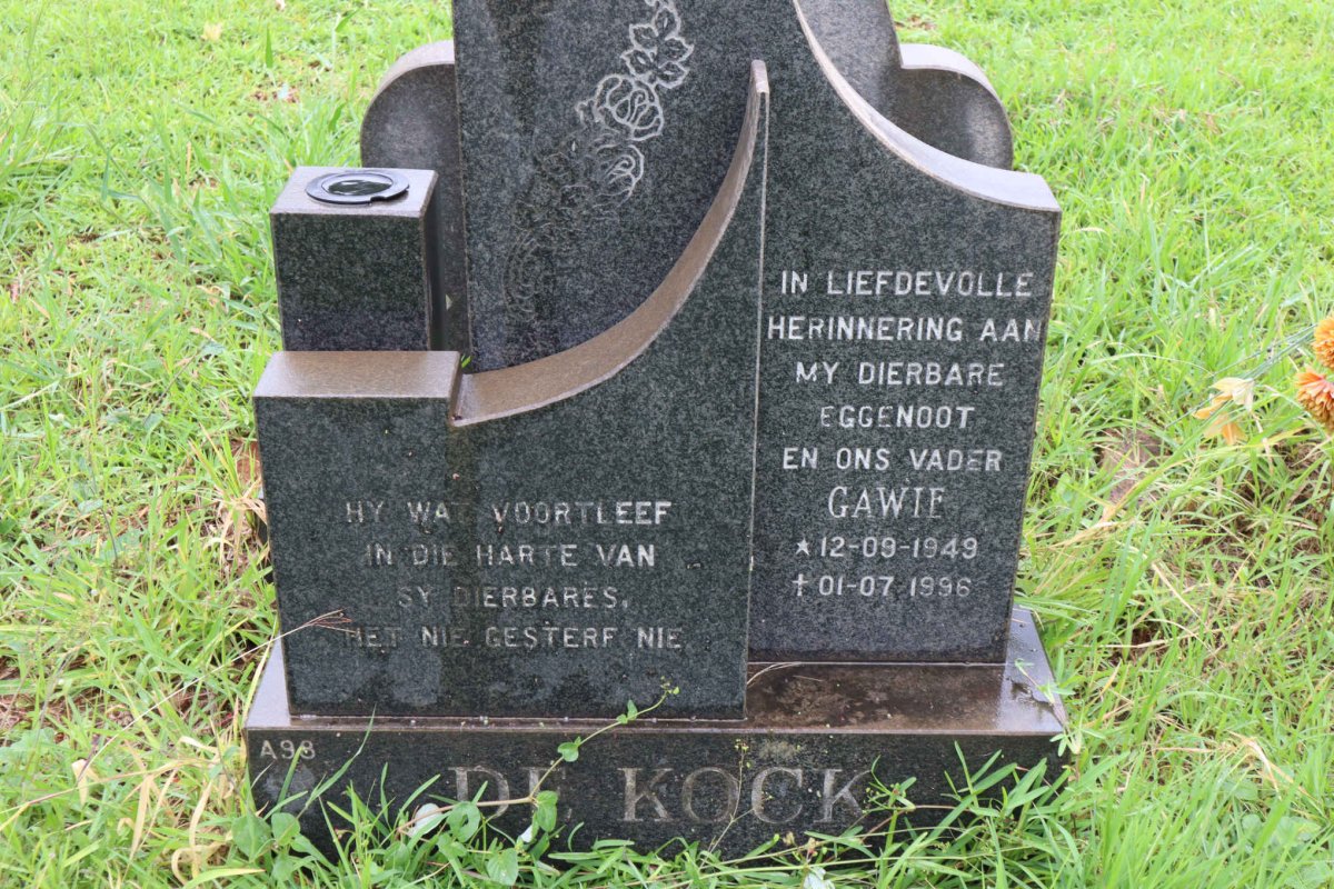KOCK Gawie, de 1949-1996