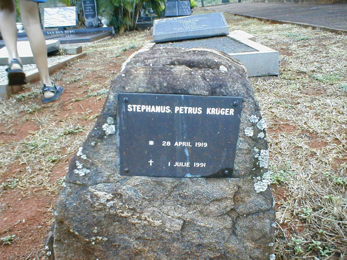 KRUGER Stephanus Petrus 1919-1991