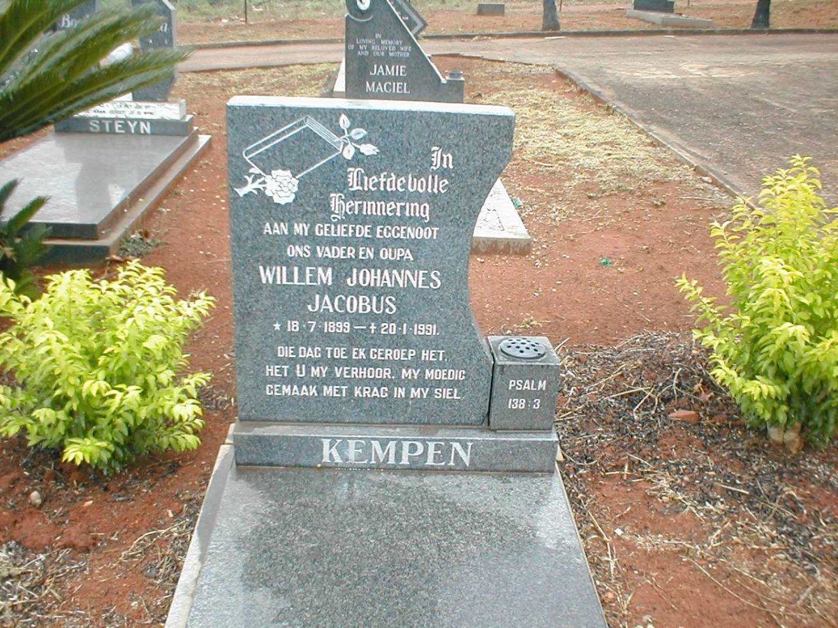 KEMPEN Willem Johannes Jacobus 1899-1991