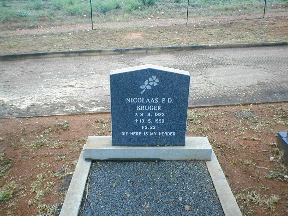 KRUGER Nicolaas P.D. 1923-1990