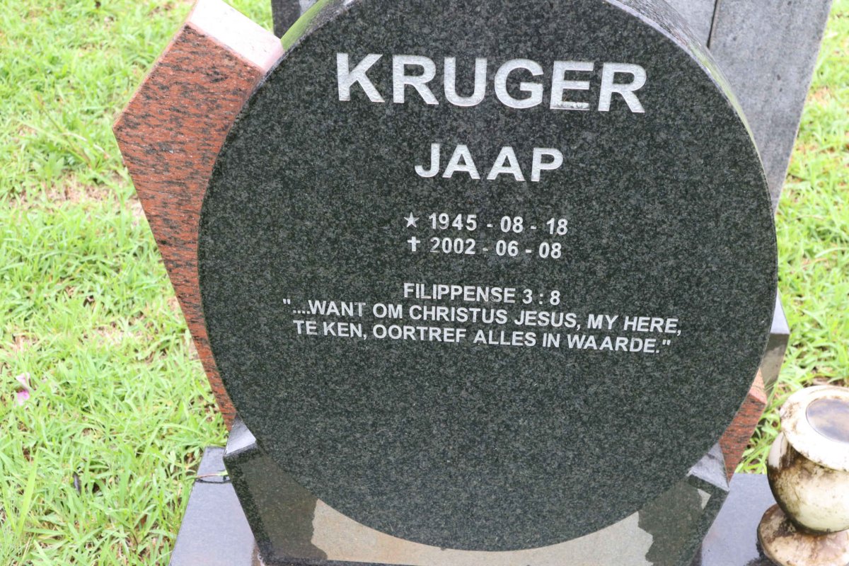 KRUGER Jaap 1945-2002