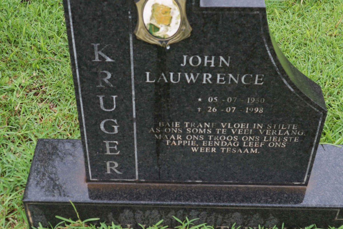 KRUGER John Lauwrence 1950-1998