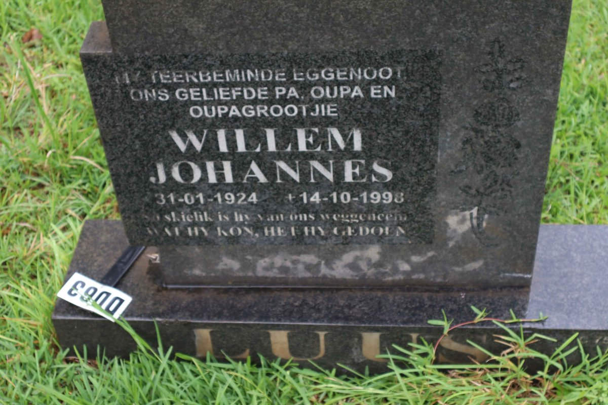LUUS Willem Johannes 1924-1998