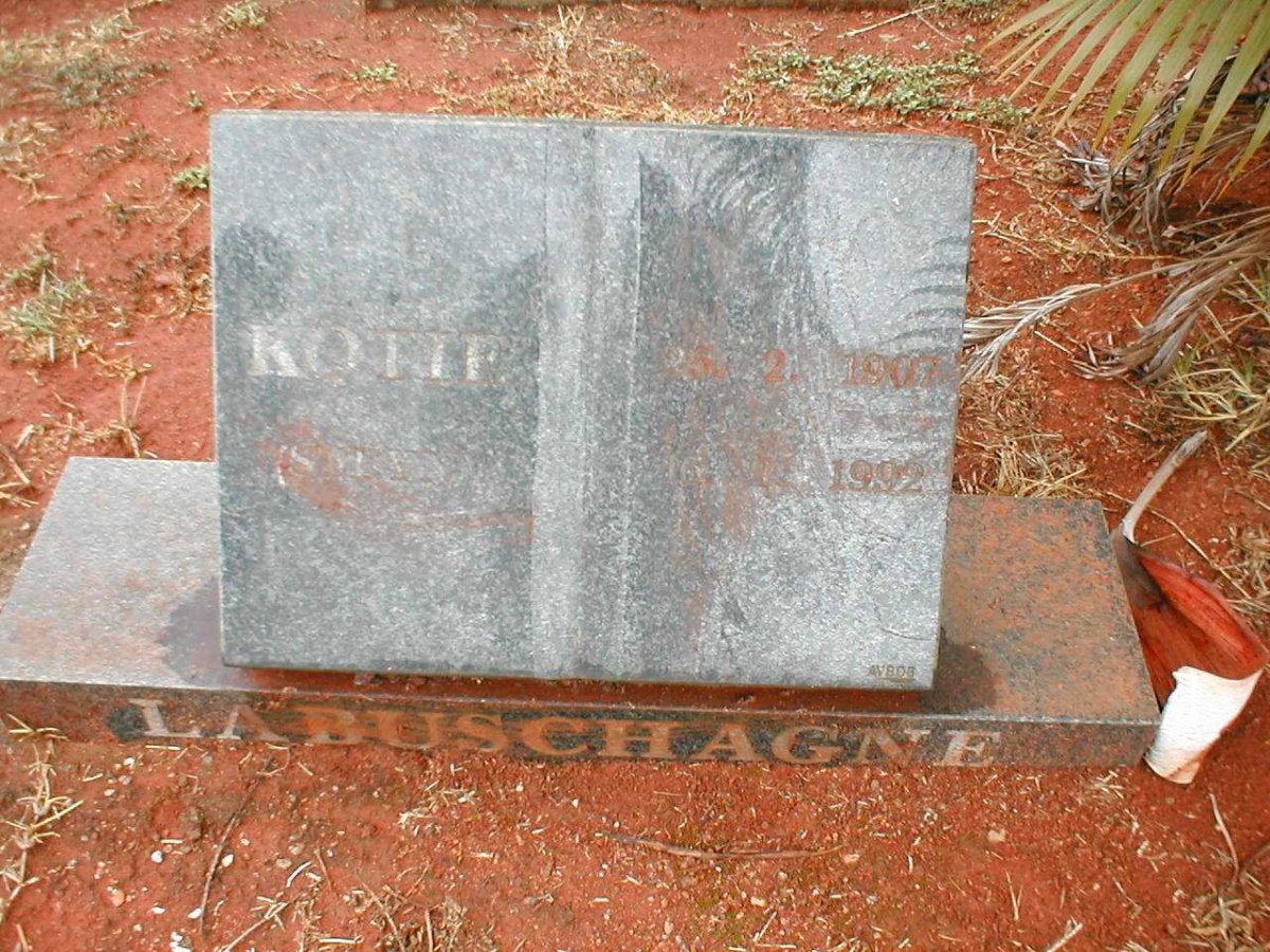 LABUSCHAGNE Kotie 1907-1992