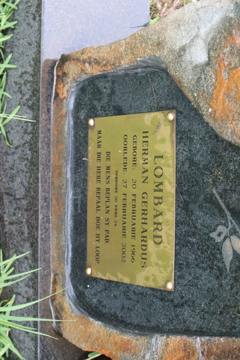 LOMBARD Hermanus Gerhardus 1966-2002