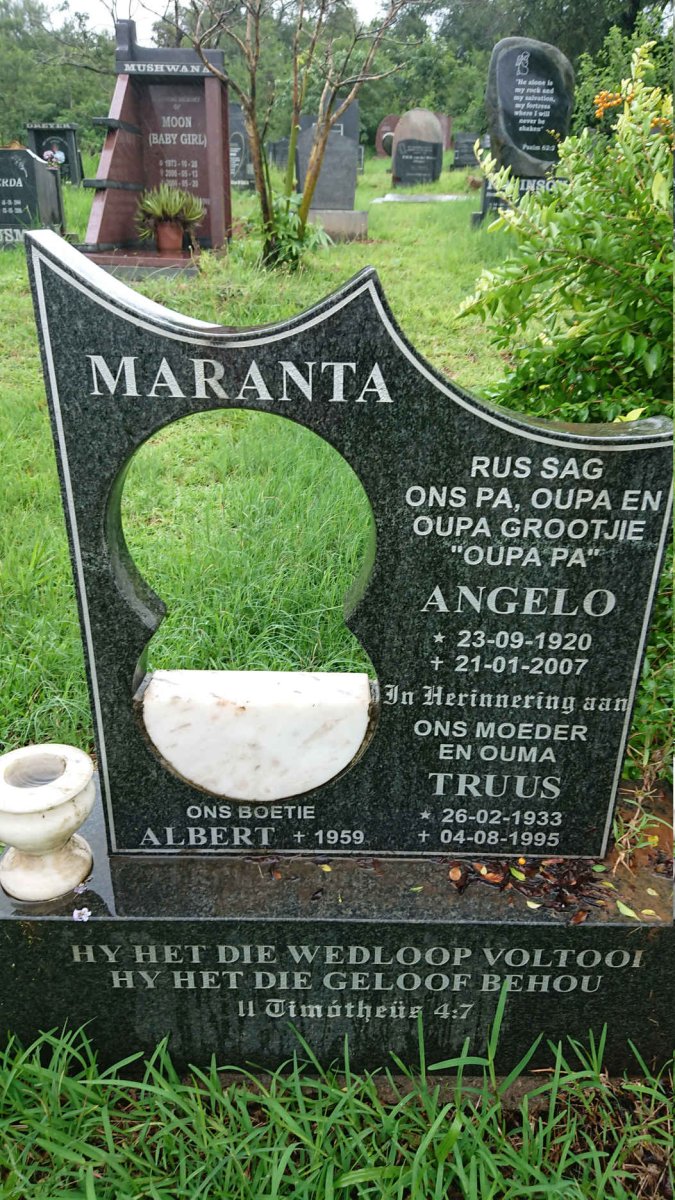 MARANTA Angelo 1920-2007 &amp; Truus 1933-1995 :: MARANTA Albert -1959