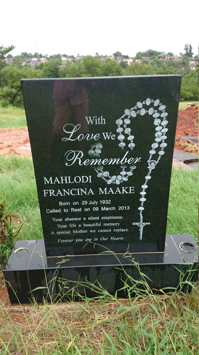 MAHLODI Francina Maake 1932-2013