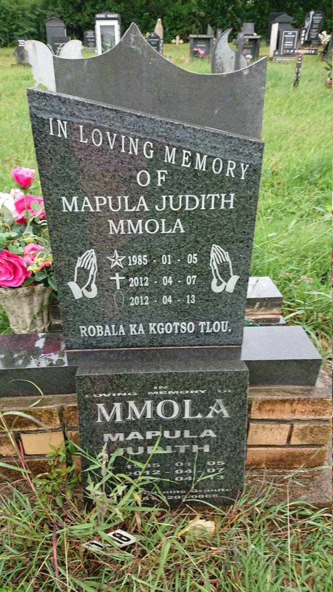 MMOLA Mapula Judith 1985-2012