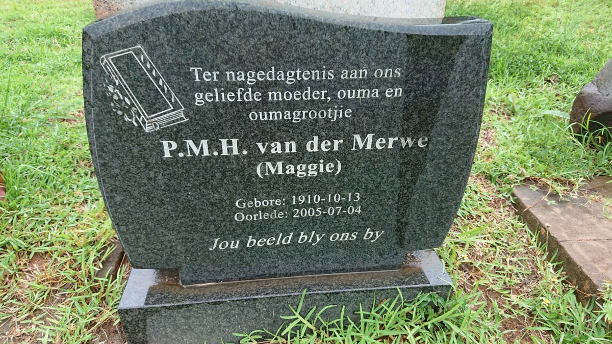 MERWE P.M.H., van der 1910-2005