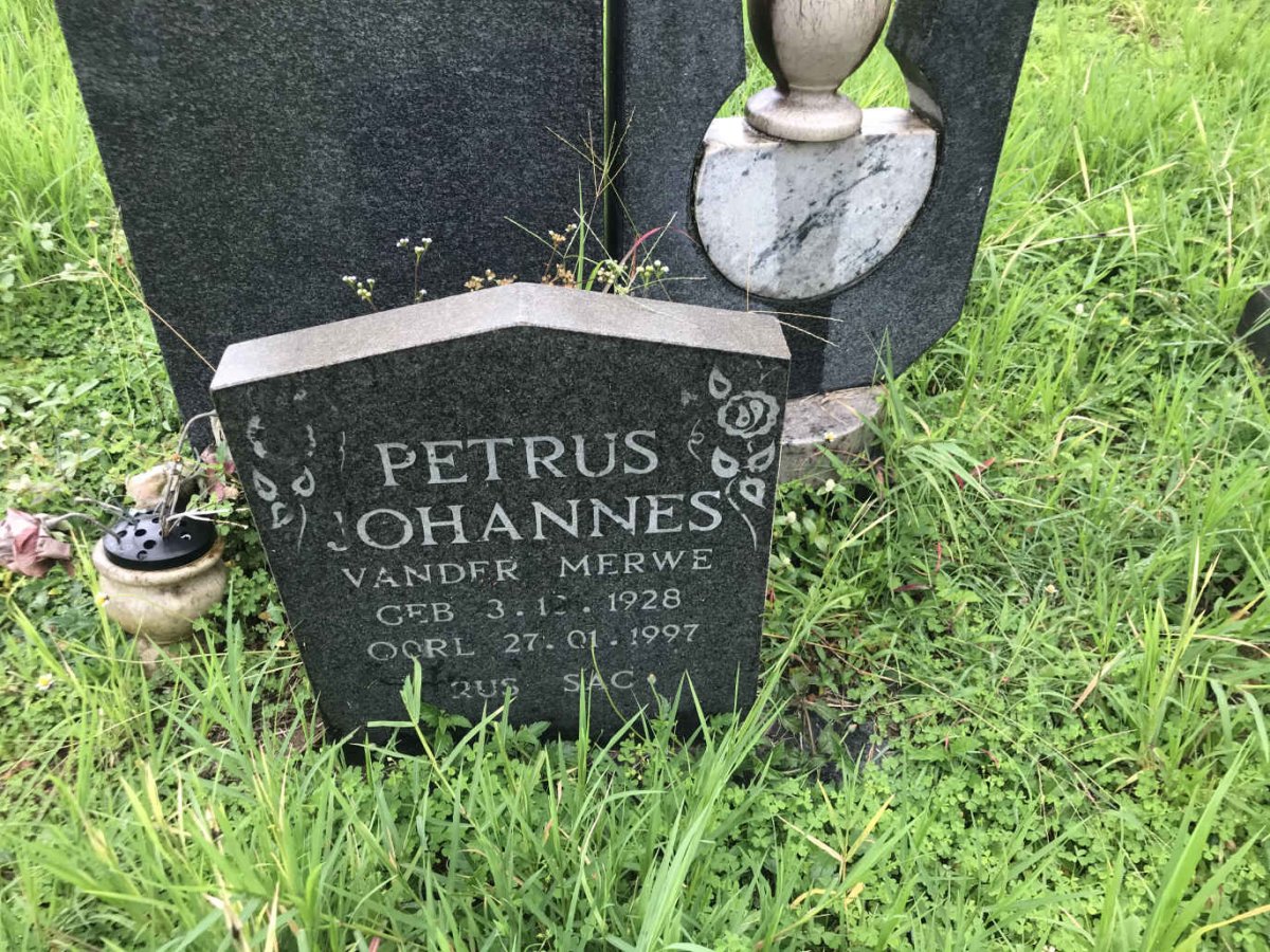 MERWE Petrus Johannes, van der 1928-1997