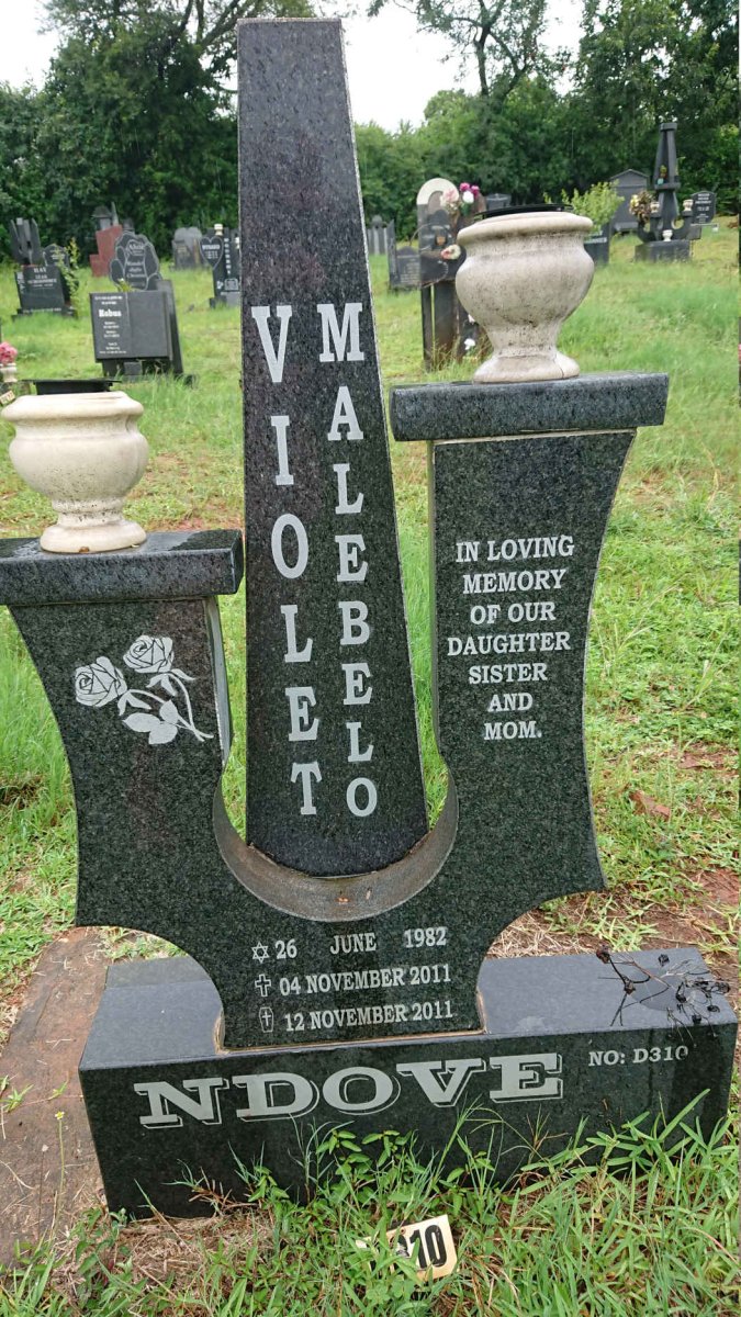 NDOVE Violet Malebelo 1982-2011