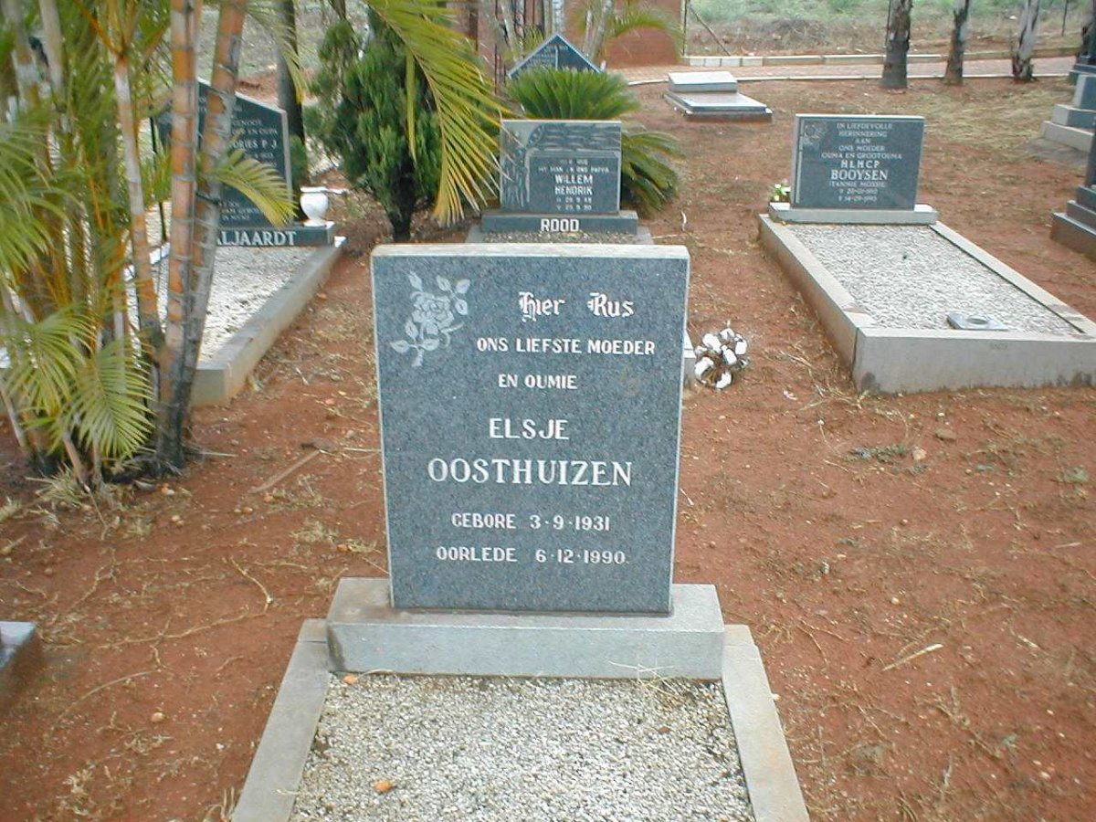 OOSTHUIZEN Elsje 1931-1990