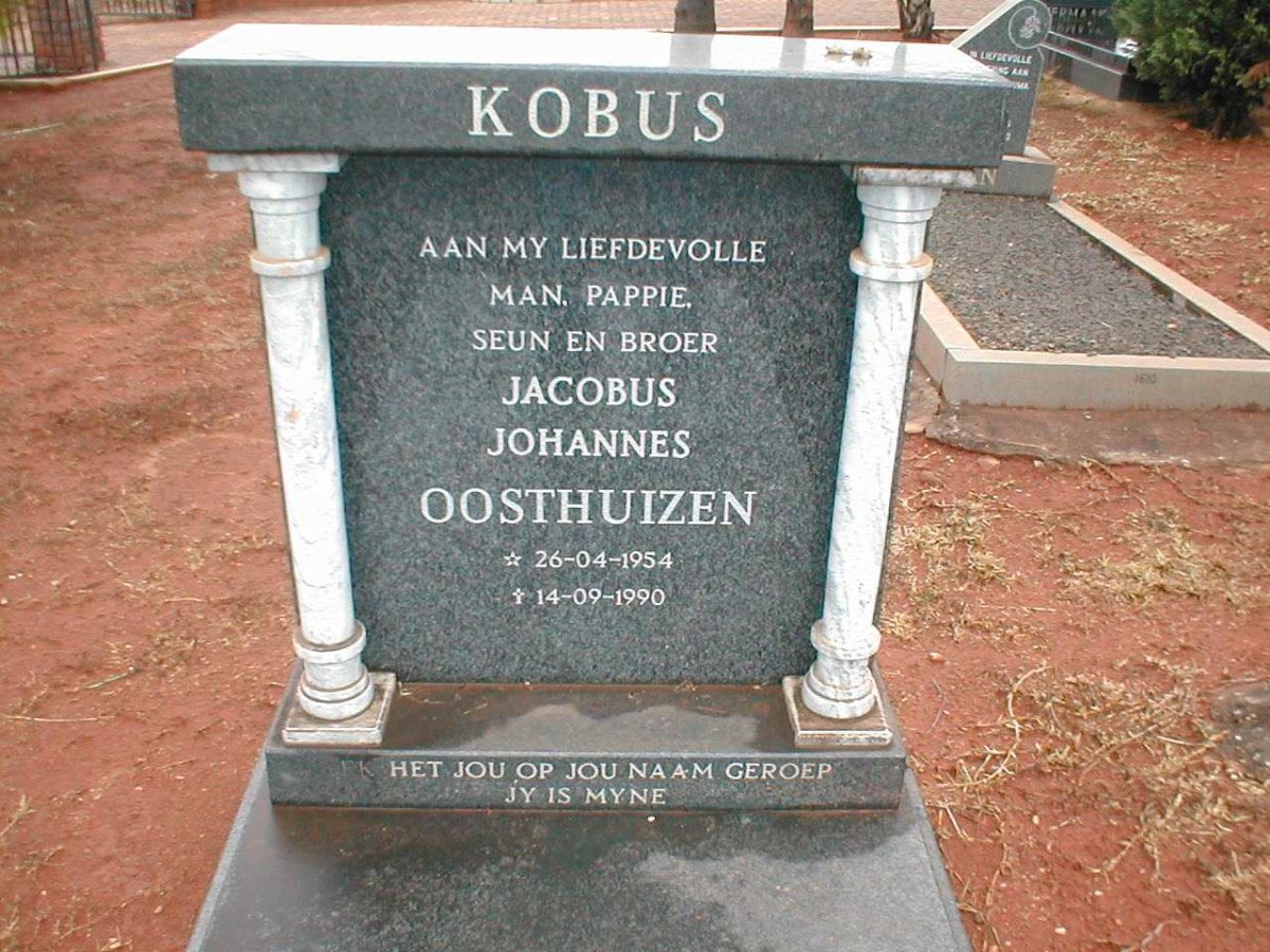 OOSTHUIZEN Jacobus Johannes 1954-1990