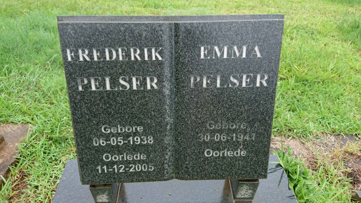PELSER Frederik 1938-2005 &amp; Emma 1941-