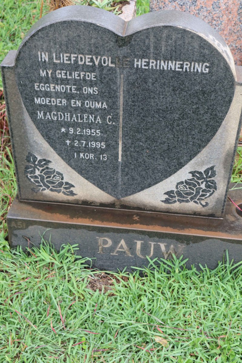 PAUW Magdhalena C. 1955-1995