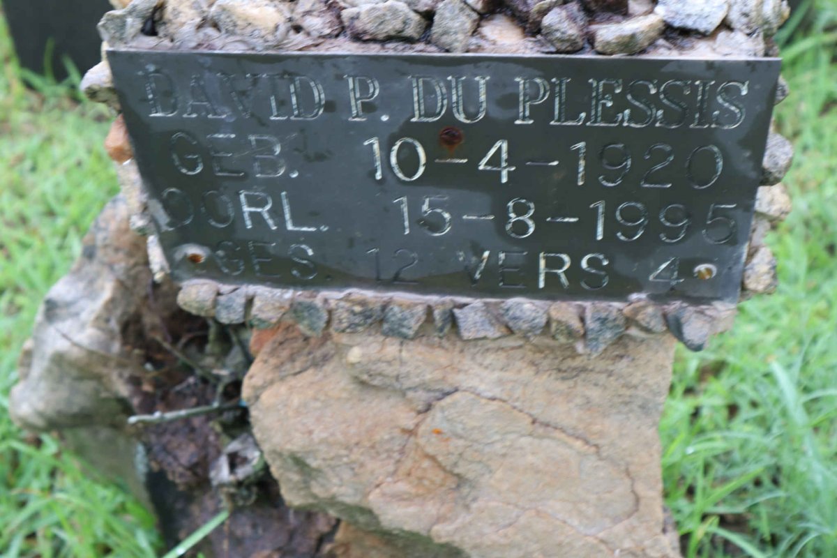 PLESSIS Dawid P., du 1920-1995