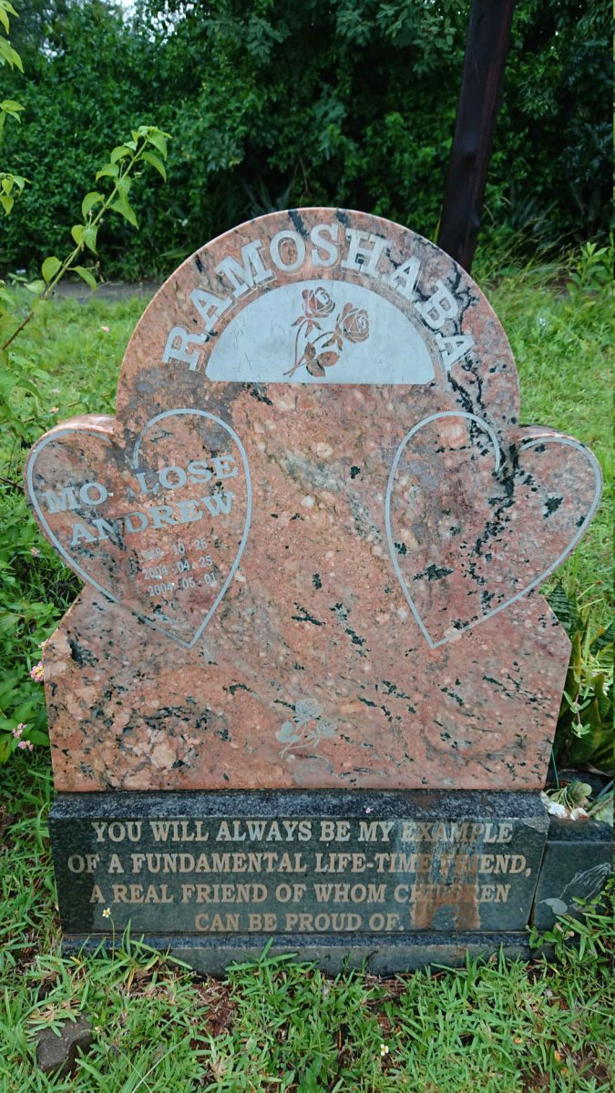 RAMOSHABA Moalose Andrew 1948-2004