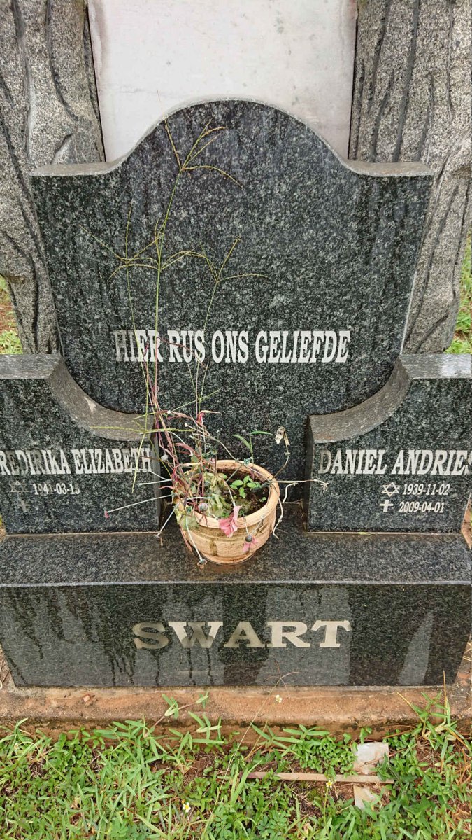 SWART Daniel Andries 1939-2009 &amp; Fredirika Elizabeth 1941-