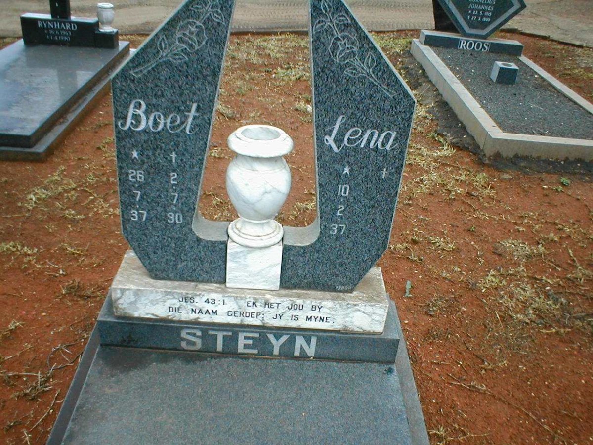 STEYN Boet 1937-1990 &amp; Lena 1937