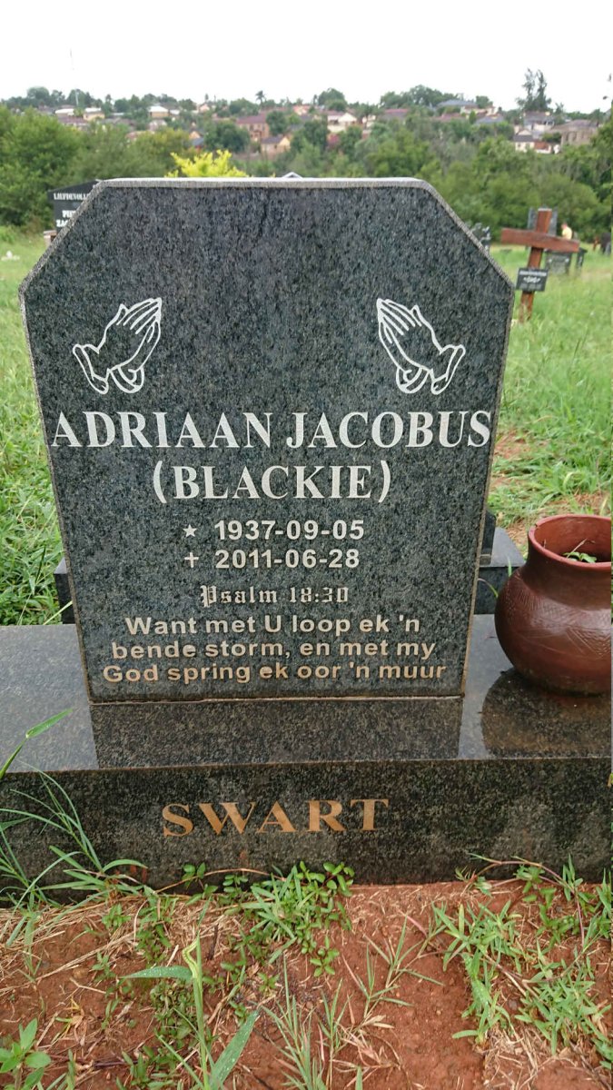SWART Adriaan Jacobus 1937-2011