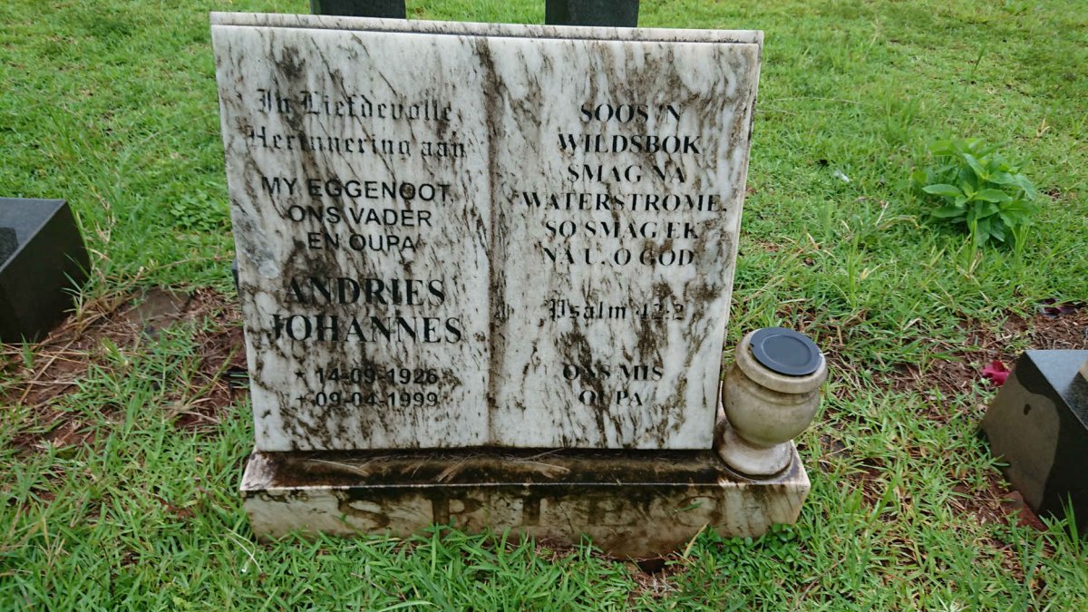 SPIES Andries Johannes 1926-1999