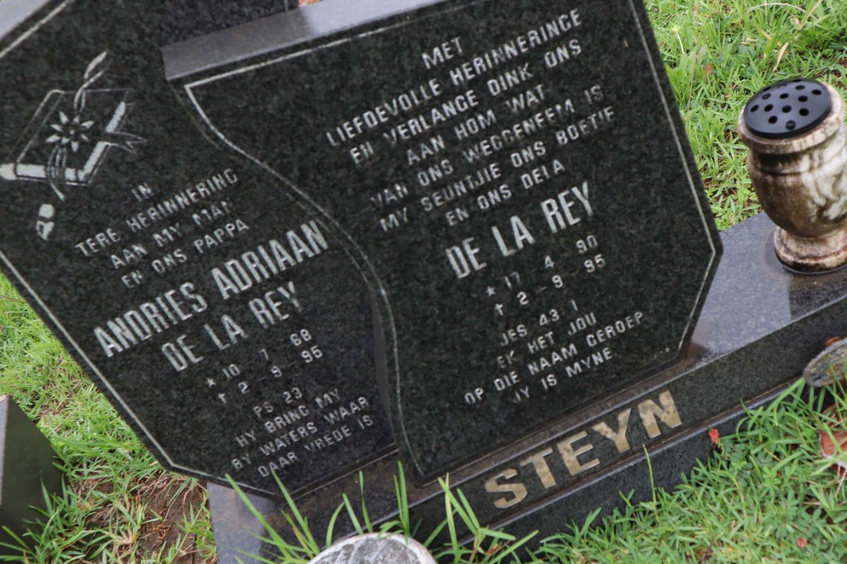 STEYN Andries Adriaan De La Rey 1968-1996 :: STEYN De La Rey 1990-1995