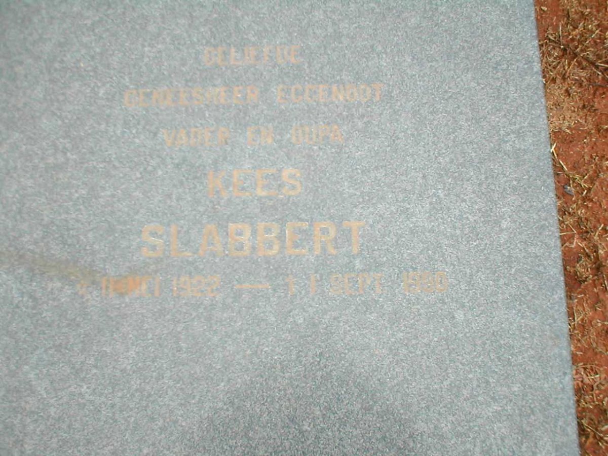 SLABBERT Kees