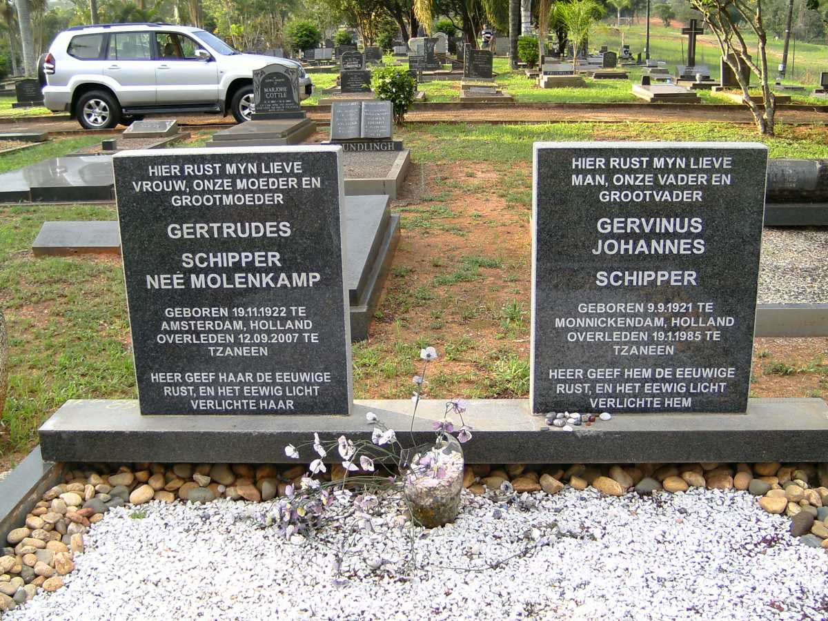 SCHIPPER Gervinus Johannes 1921-1985 &amp; Gertrudes MOLENKAMP 1922-2007
