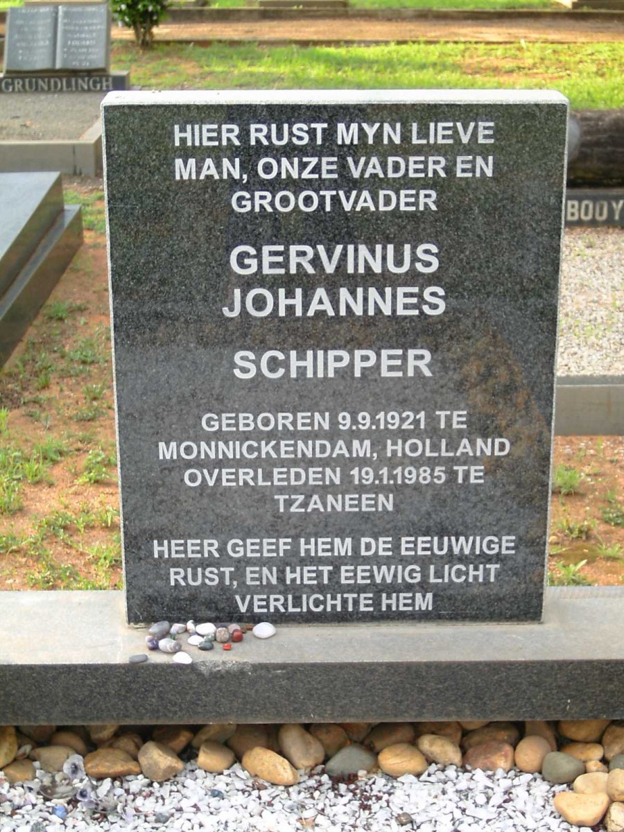 SCHIPPER Gervinus Johannes 1921-1985